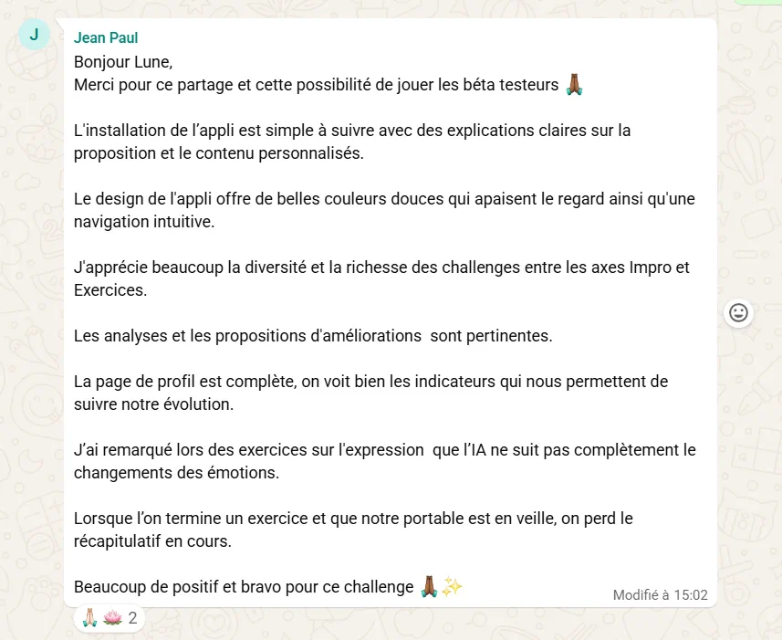 Avis client : analyses et suivi de progression