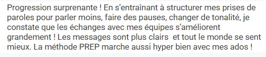 Avis client : progression en structurant ses prises de parole